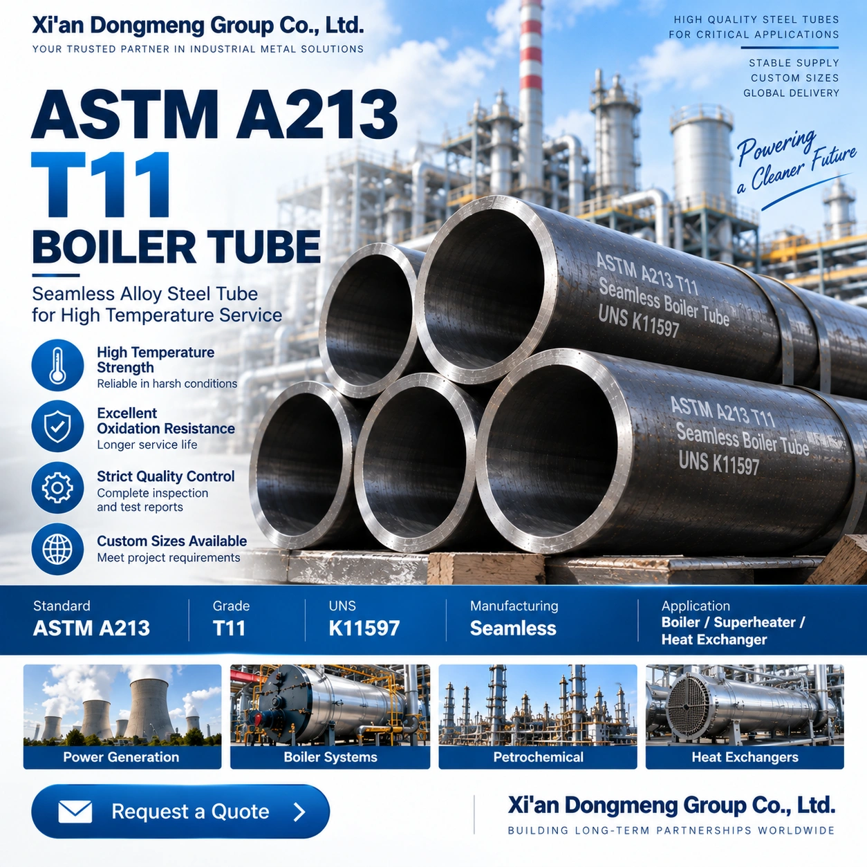 ASTM A213 T11 Boiler Tube