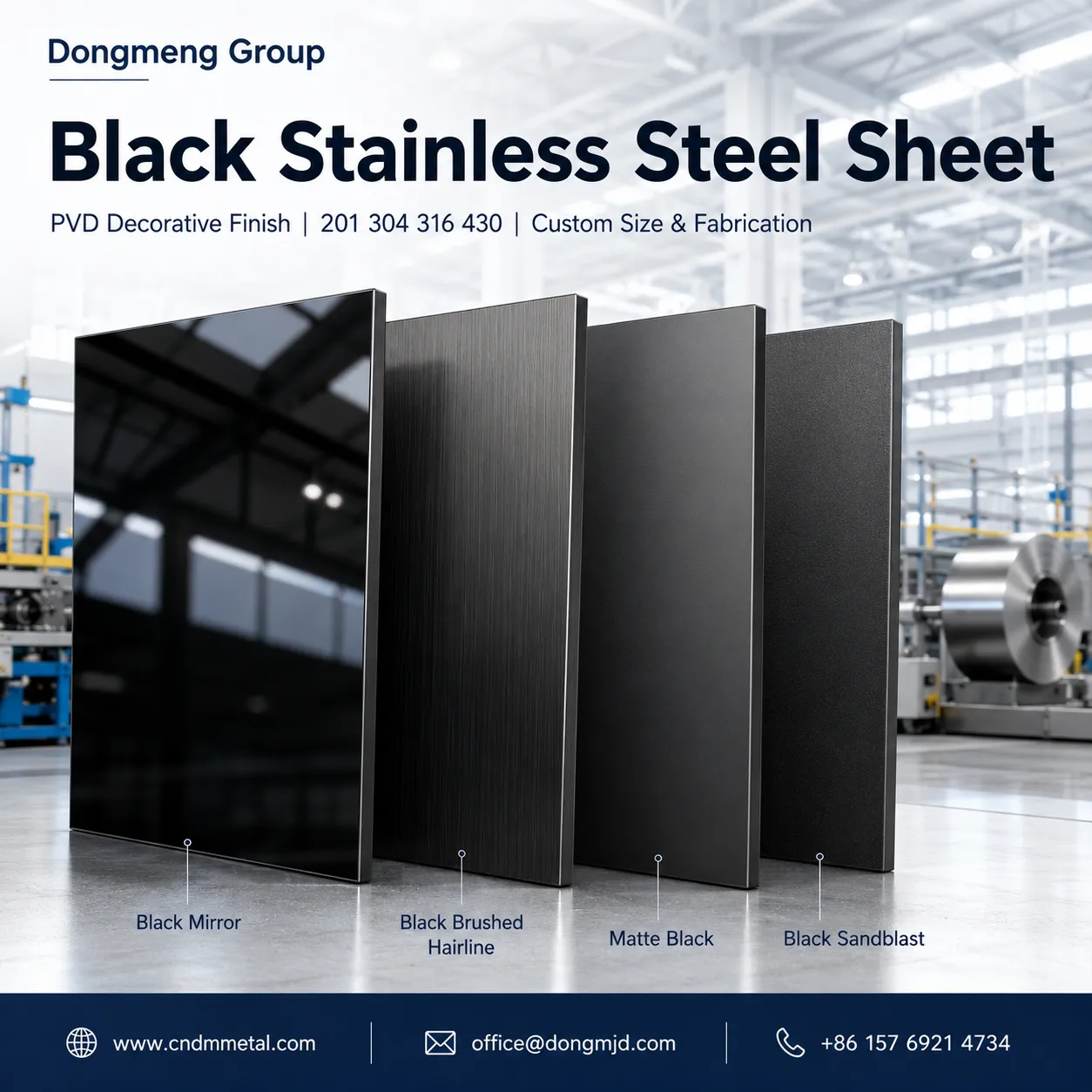 Black Stainless Steel Sheet Manufacturer