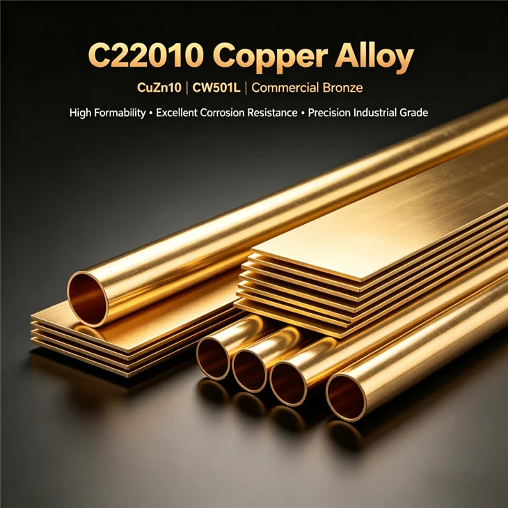 C22010 Copper Alloy (CuZn10 / CW501L) | High-Formability Brass for Industrial Applications