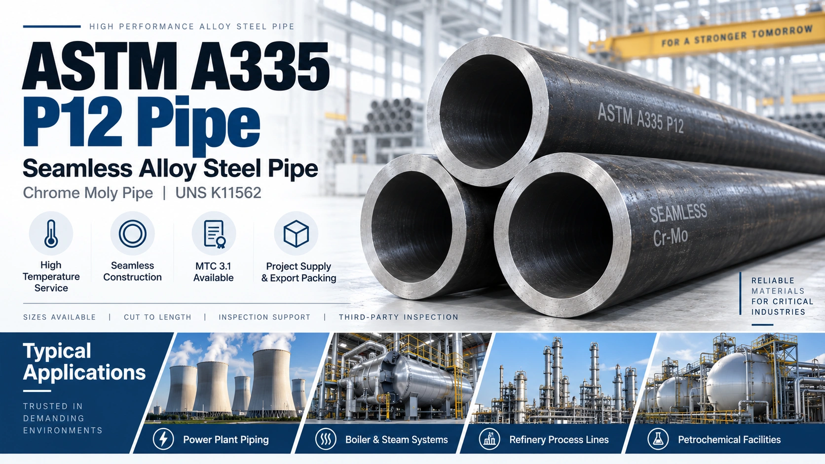 ASTM A335 P12 pipe ASTM A335 P12 pipe