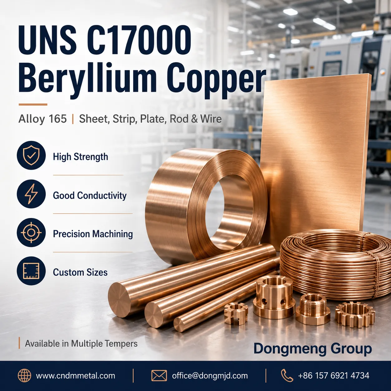 UNS C17000 Beryllium Copper Supplier